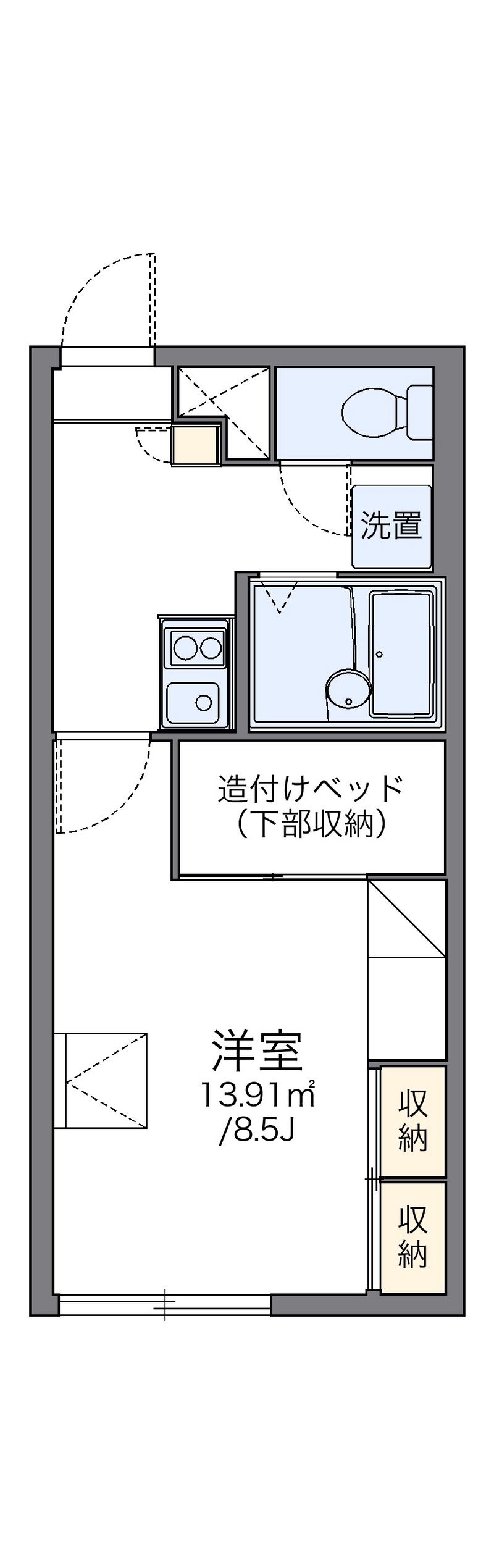 レオパレス９２１ 間取図