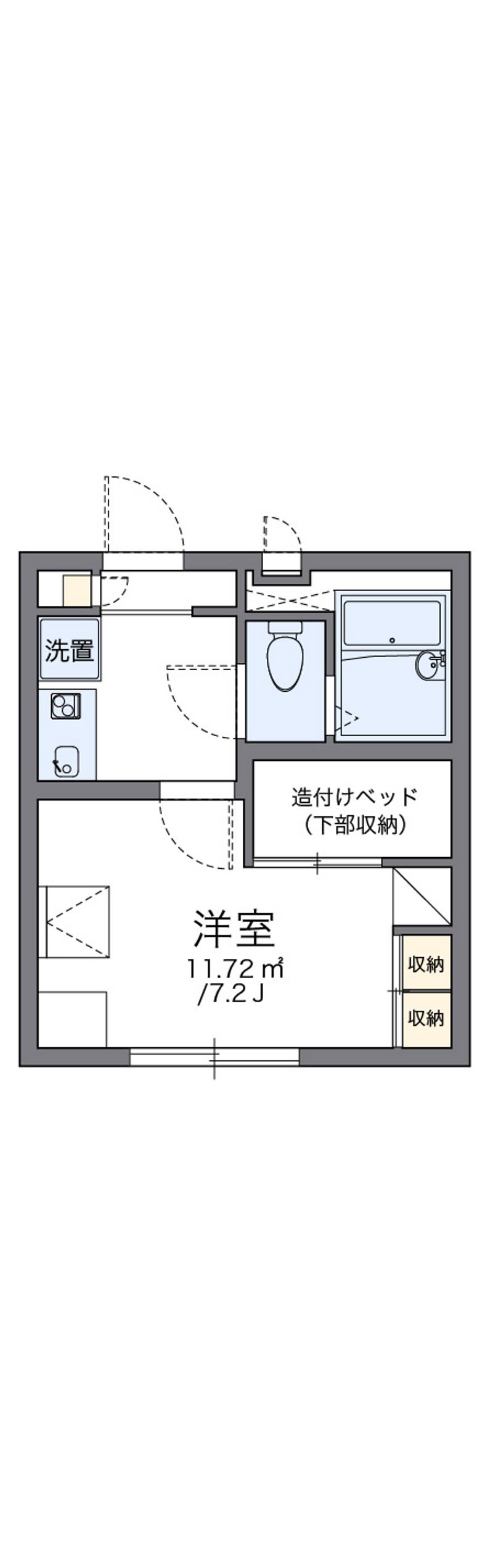 レオパレスイースト成瀬 間取図
