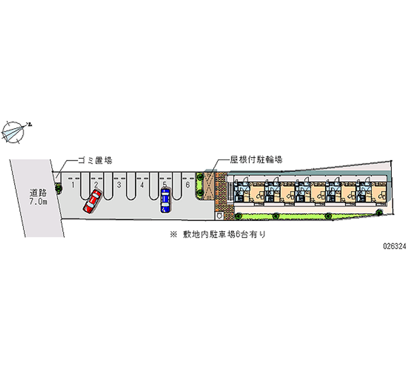 レオパレスファイナルコート 月極駐車場