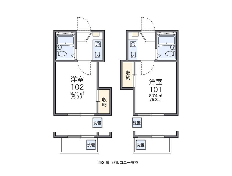 leopalace Higashi Kouenji 평면도