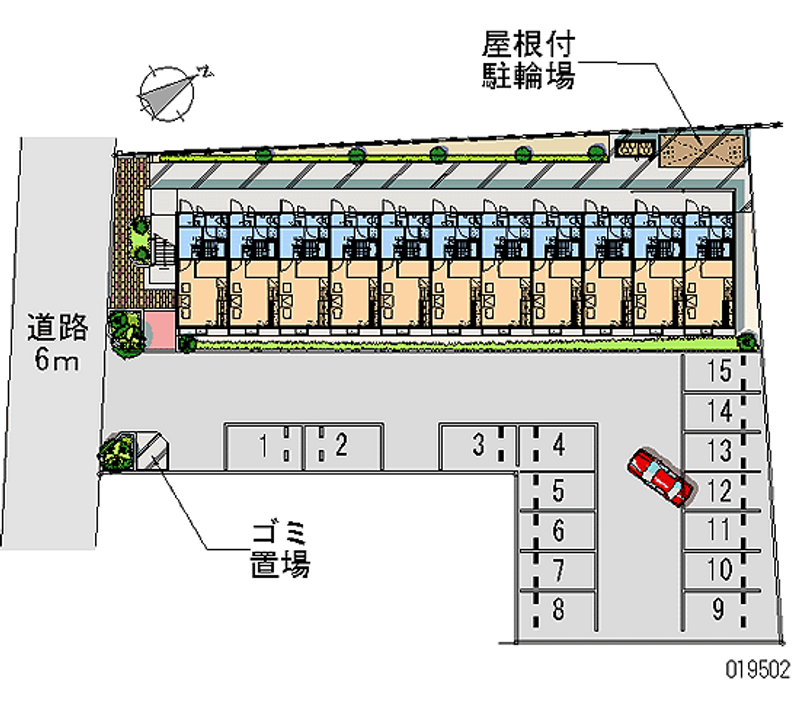 レオパレスドリームコート 月極駐車場