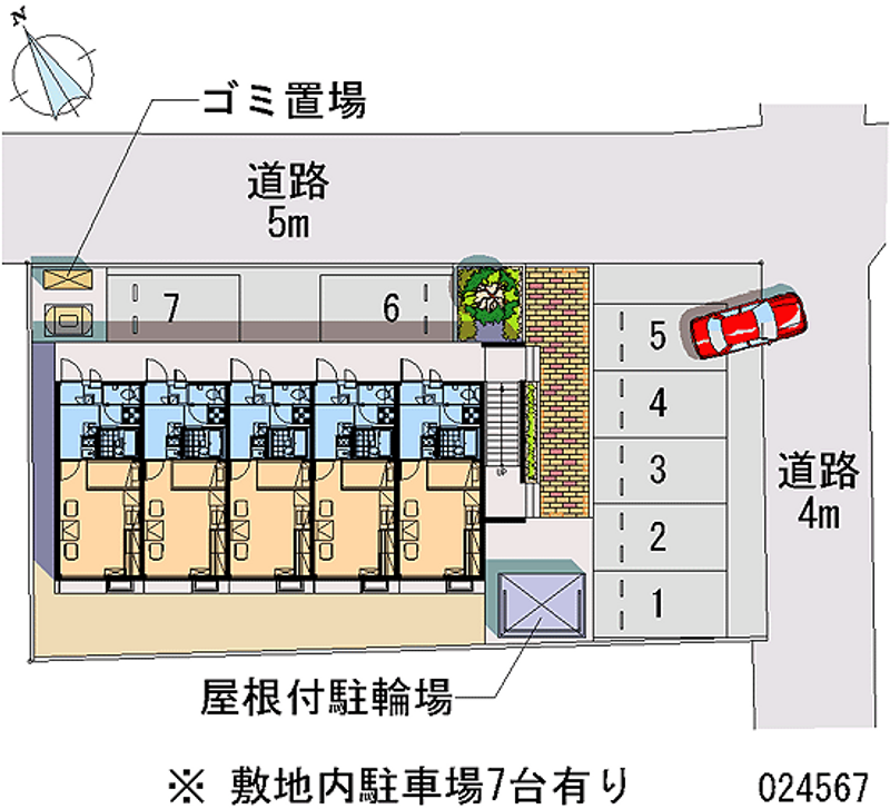 24567 Monthly parking lot