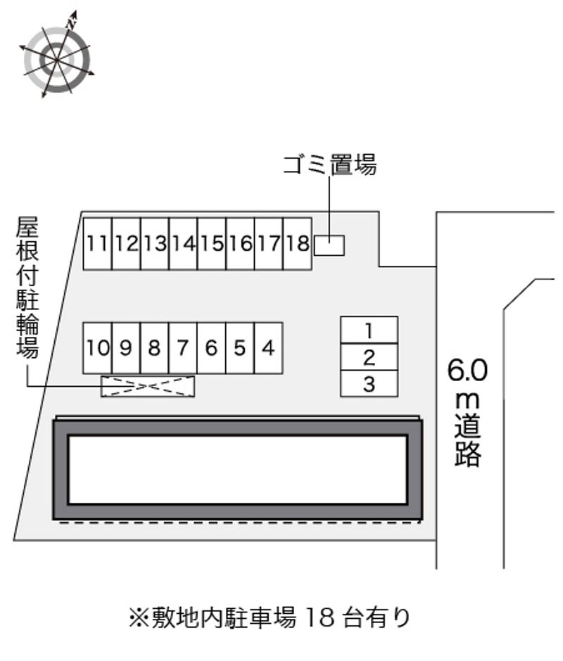 レオパレス天が岡 配置図