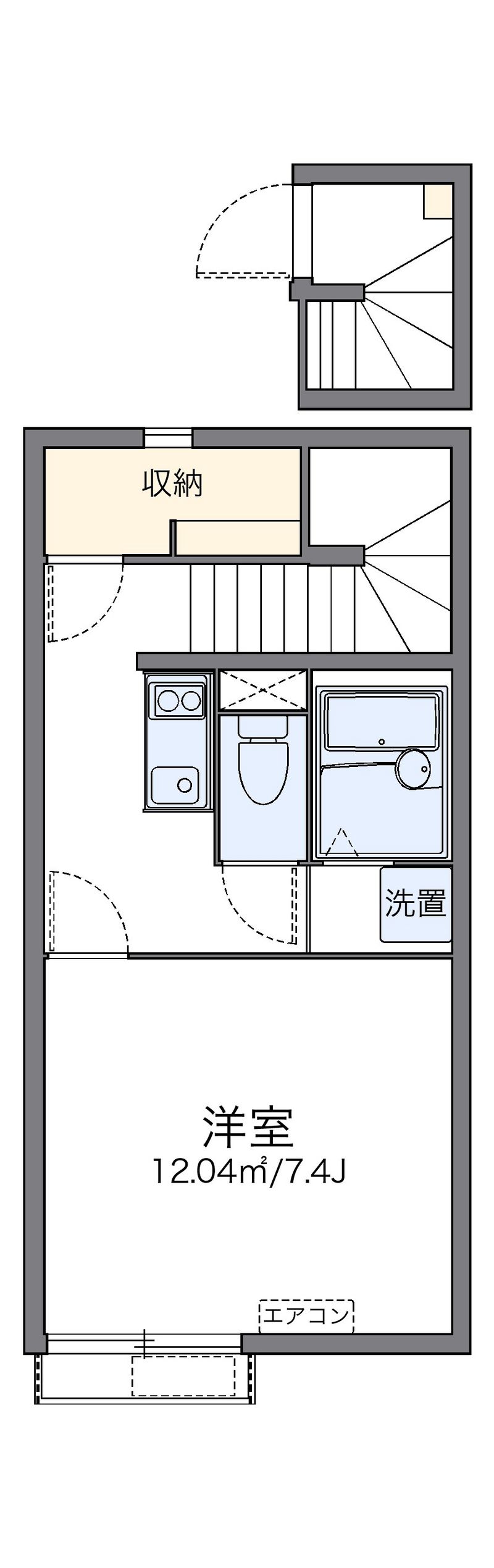 レオネクストＭＡＴＯＢＡみなみ 間取図