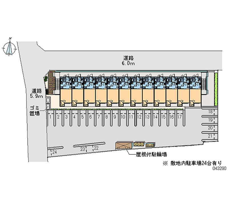 43290 bãi đậu xe hàng tháng