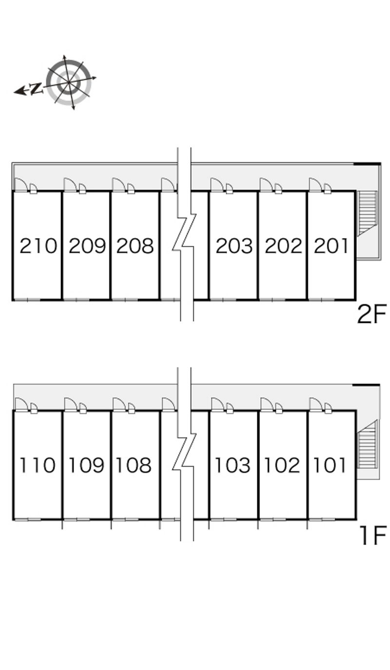レオパレスアルシオネⅡ 間取配置図