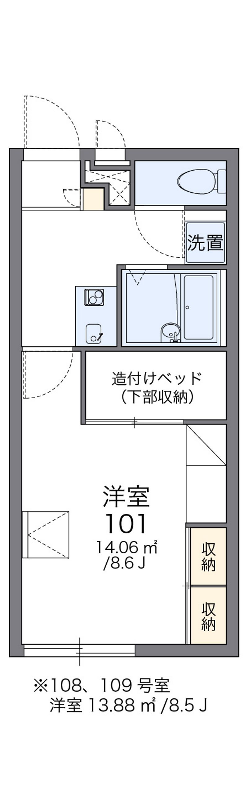 レオパレスグリーン 間取図