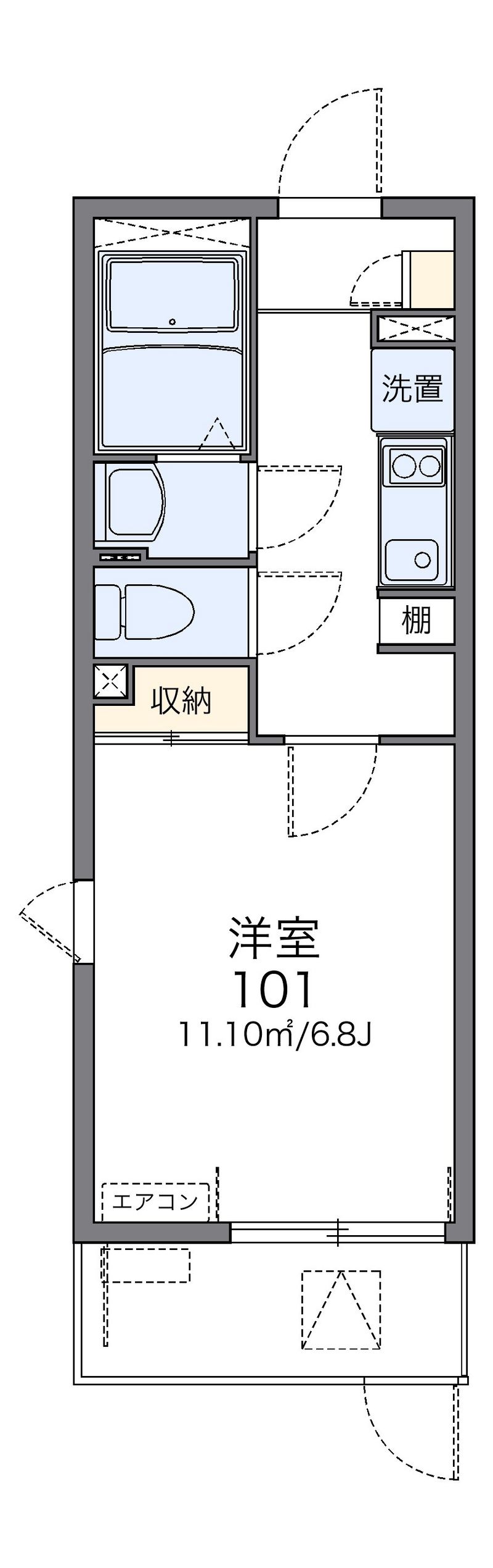 レオネクストフローラ鈴蘭台 間取図