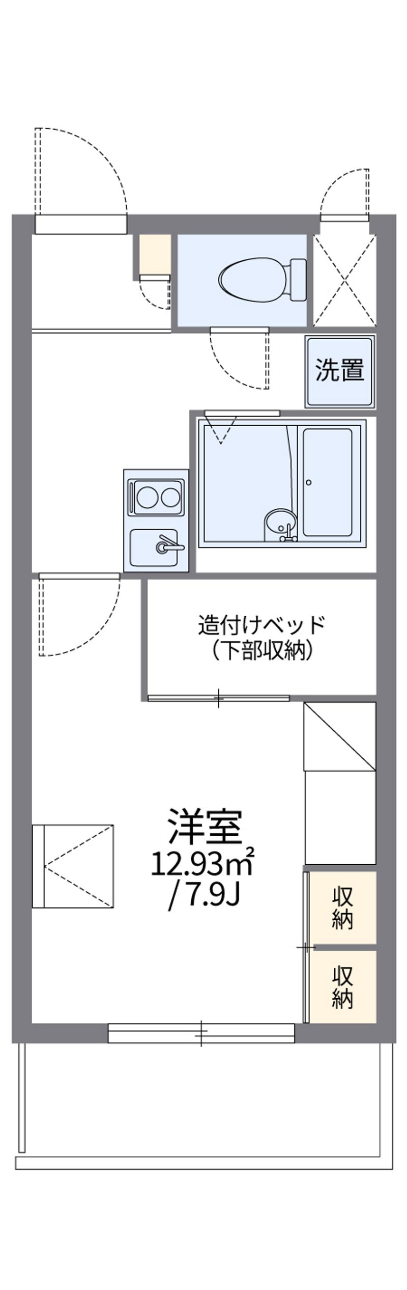 レオパレスパルコートＡ 間取図