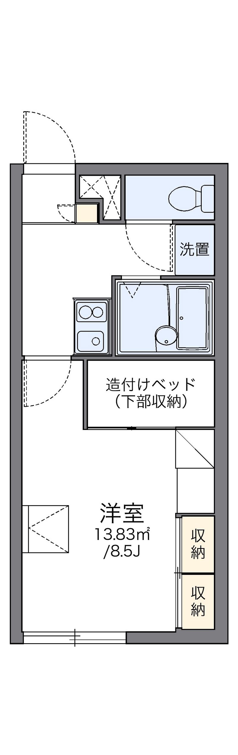 レオパレスとよみ 間取図