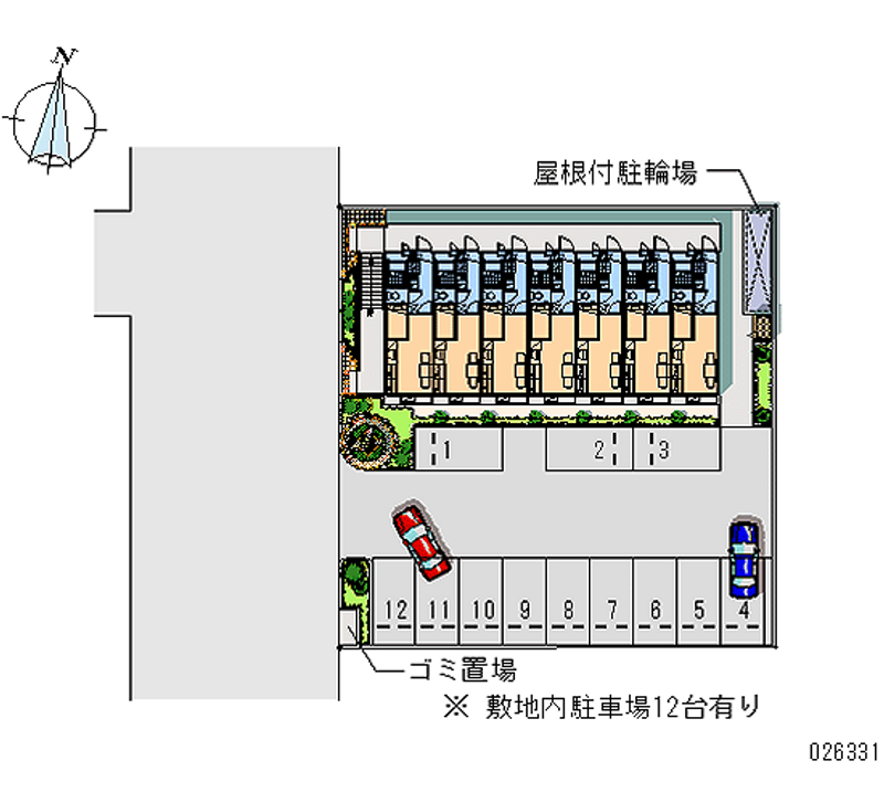 レオパレス和 月極駐車場