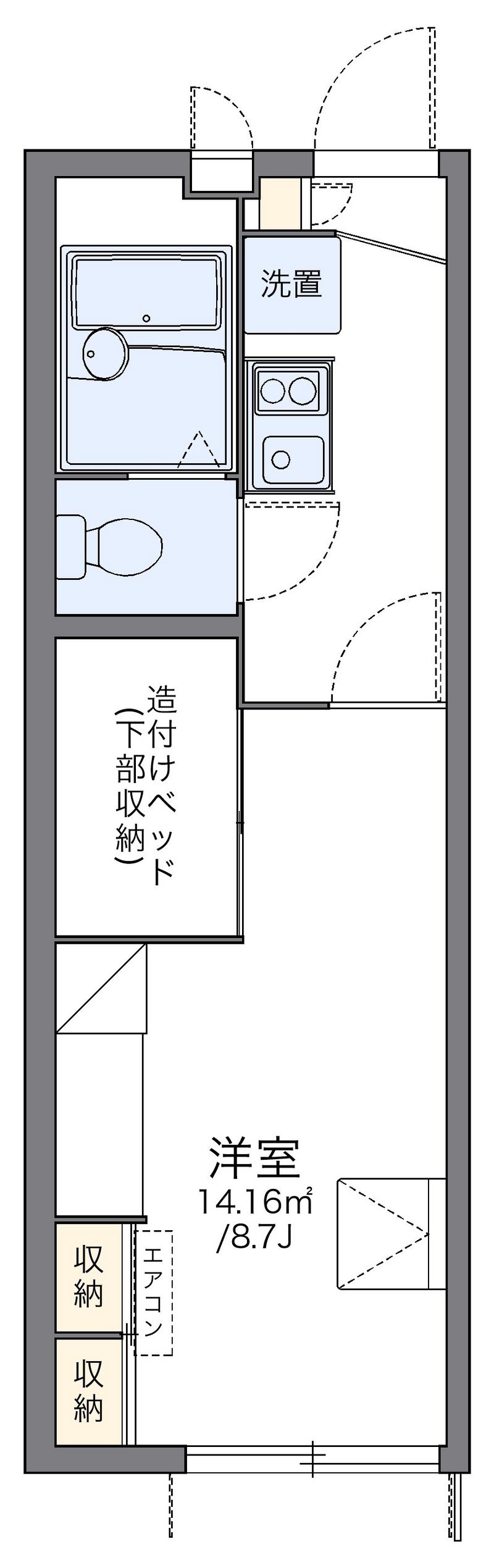 レオパレスさくら 間取図