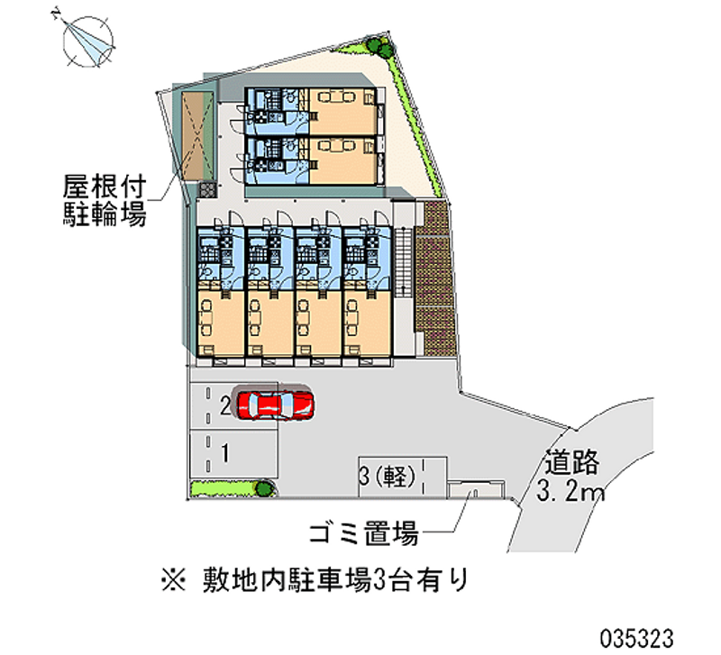レオパレス北斗 区画図