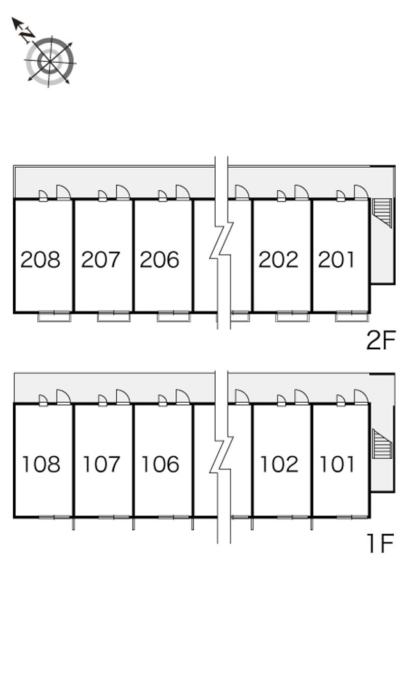 レオパレス楓 間取配置図