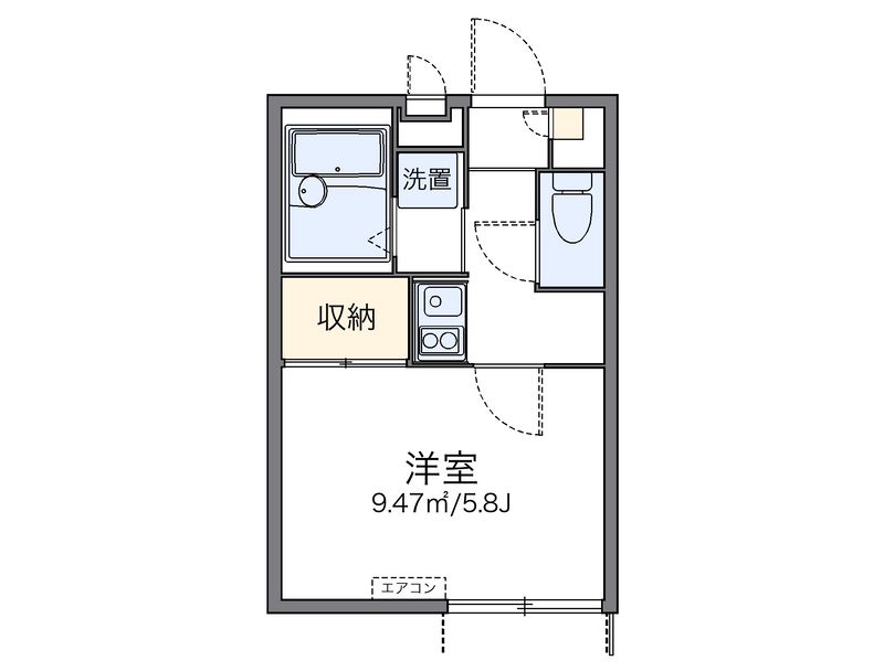 レオパレスグレンツェ木戸 間取図