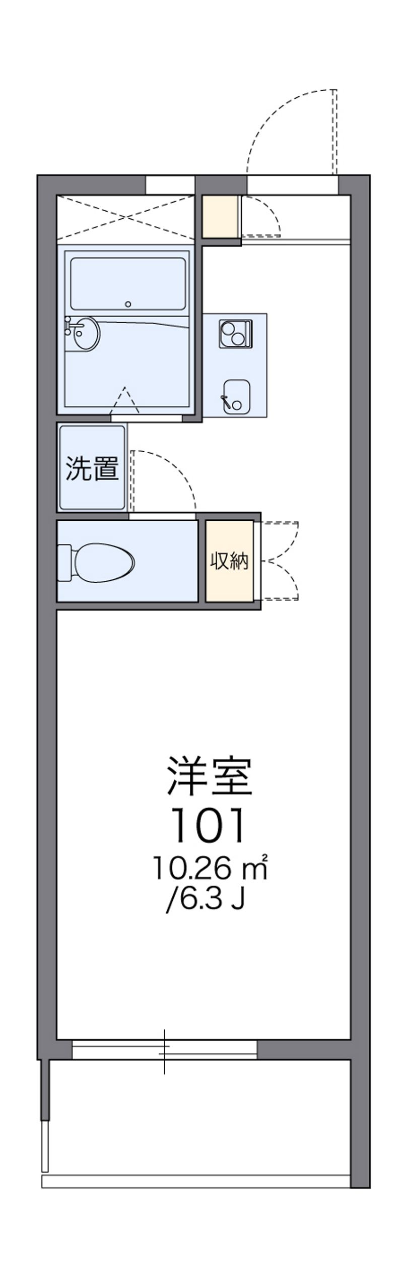 レオパレスカーサ・ベル 間取図