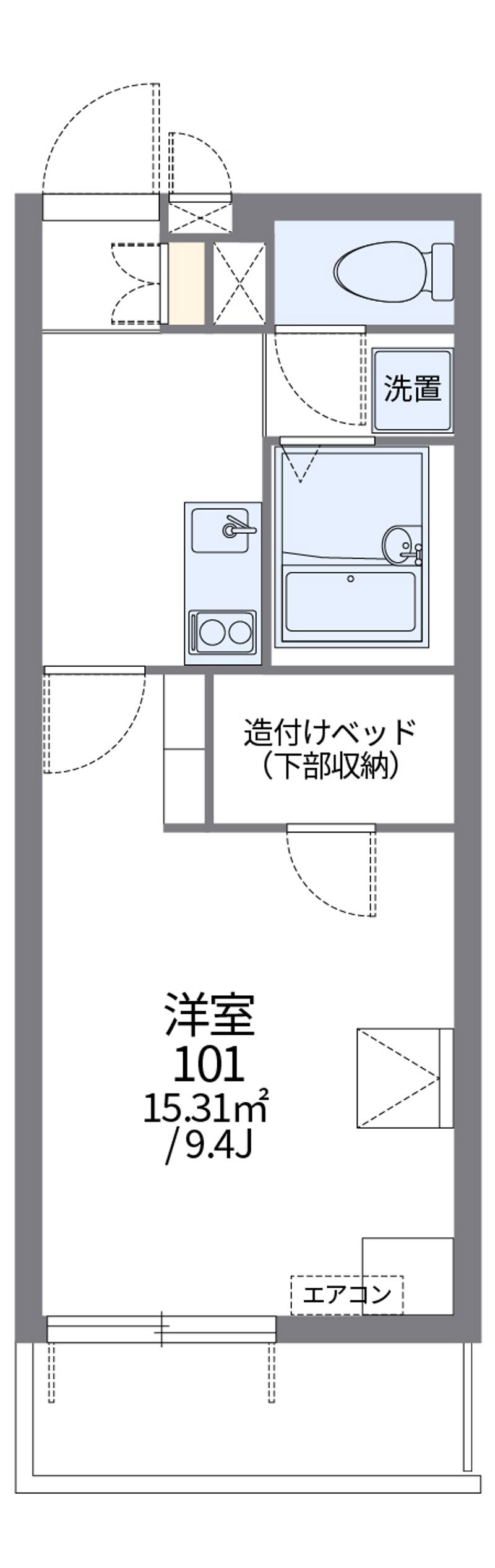 レオパレスジョセリーヌ 間取図