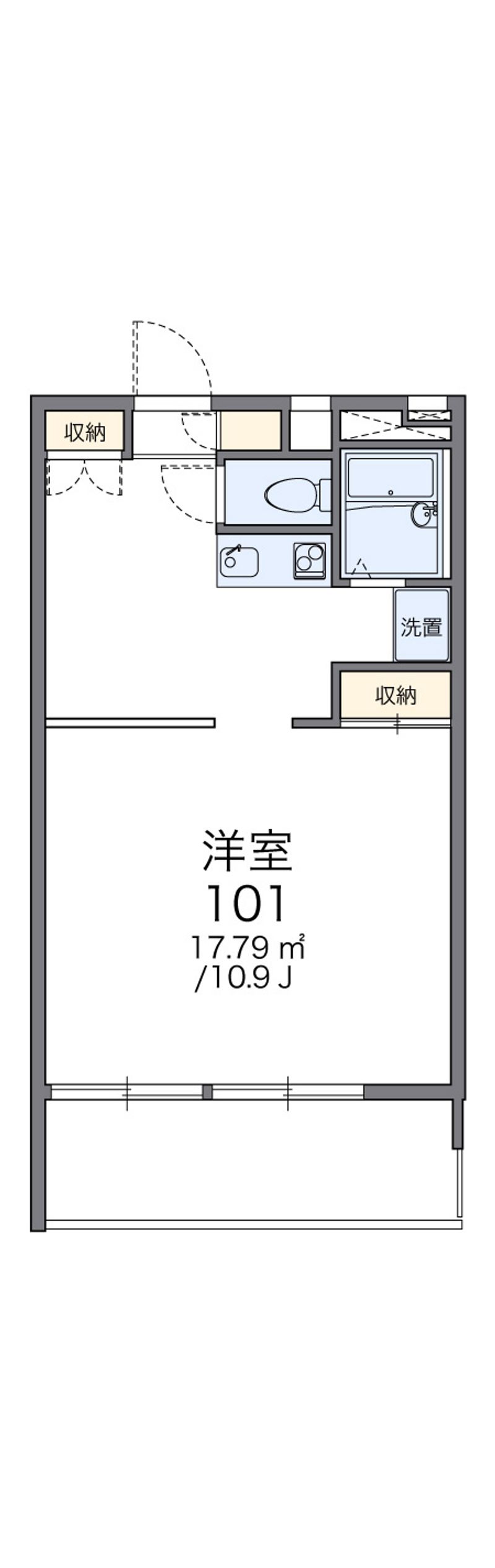 レオパレス丸山 間取図
