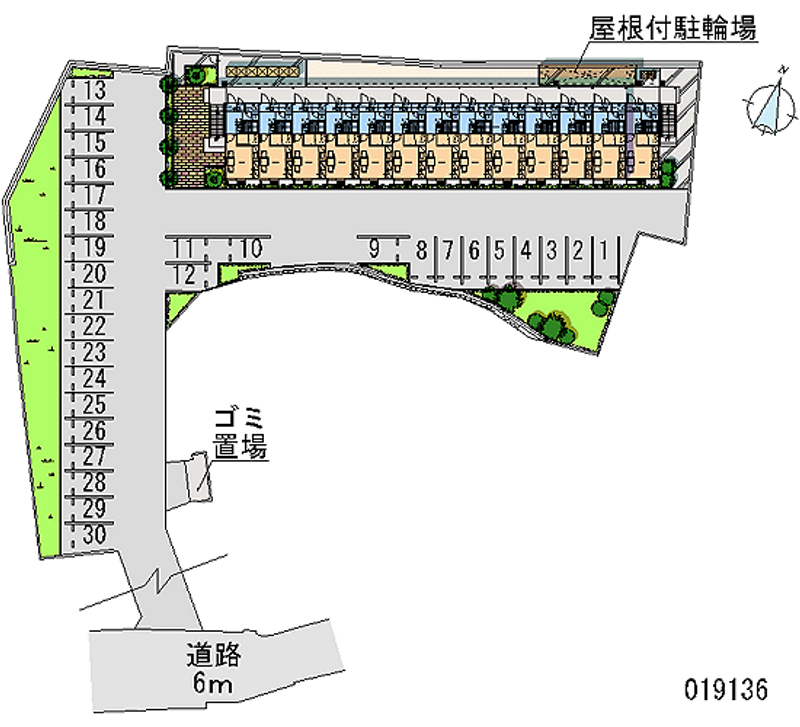 レオパレス三田ウチダ３号館 月極駐車場