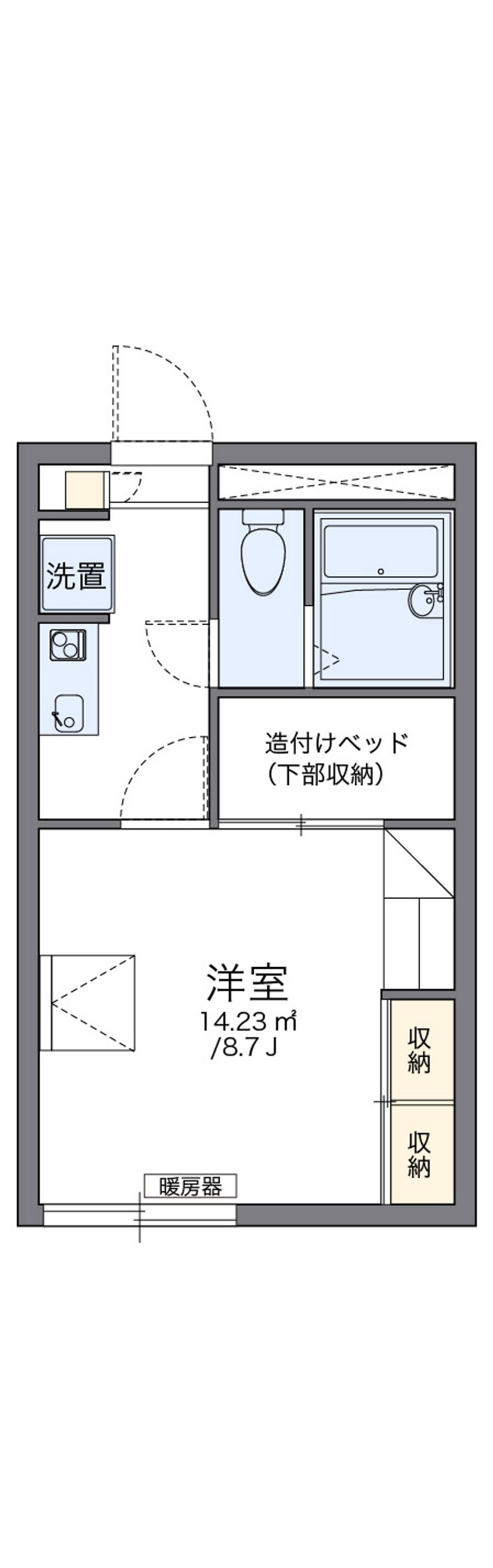 レオパレスライブリーⅡ 間取図
