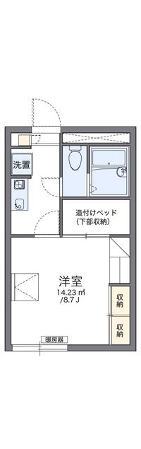 レオパレスライブリーⅡ 間取り図