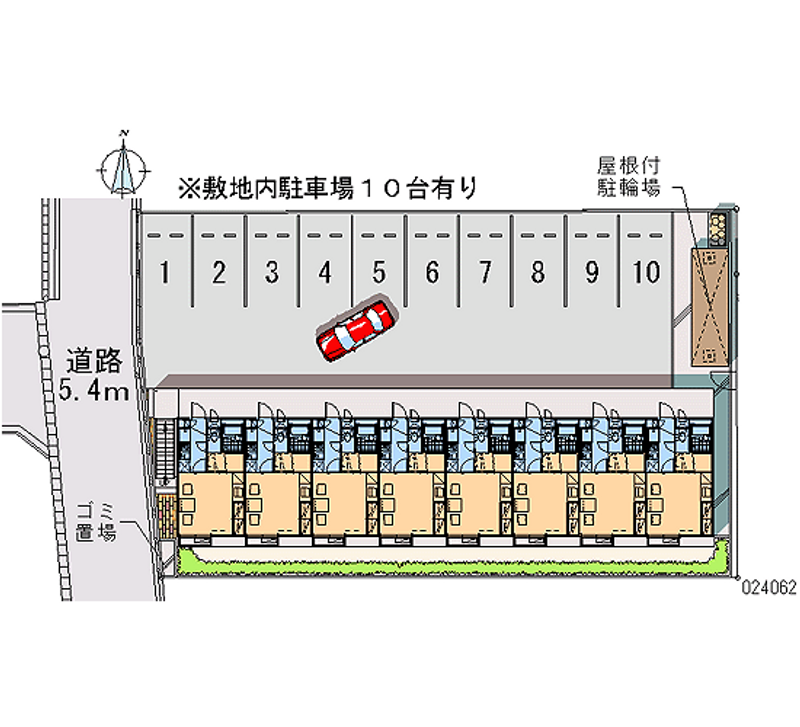 レオパレスカナート 月極駐車場