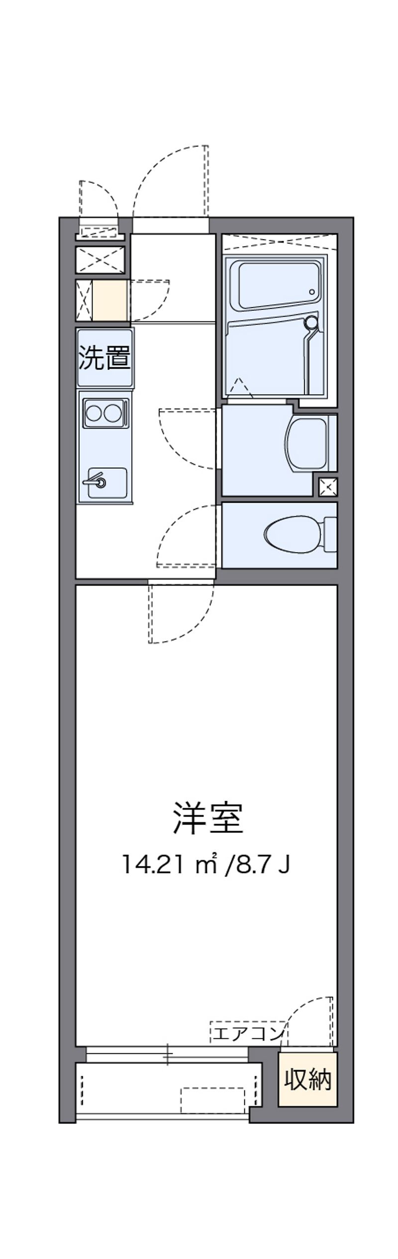 クレイノアペルト泉佐野Ⅰ 間取図