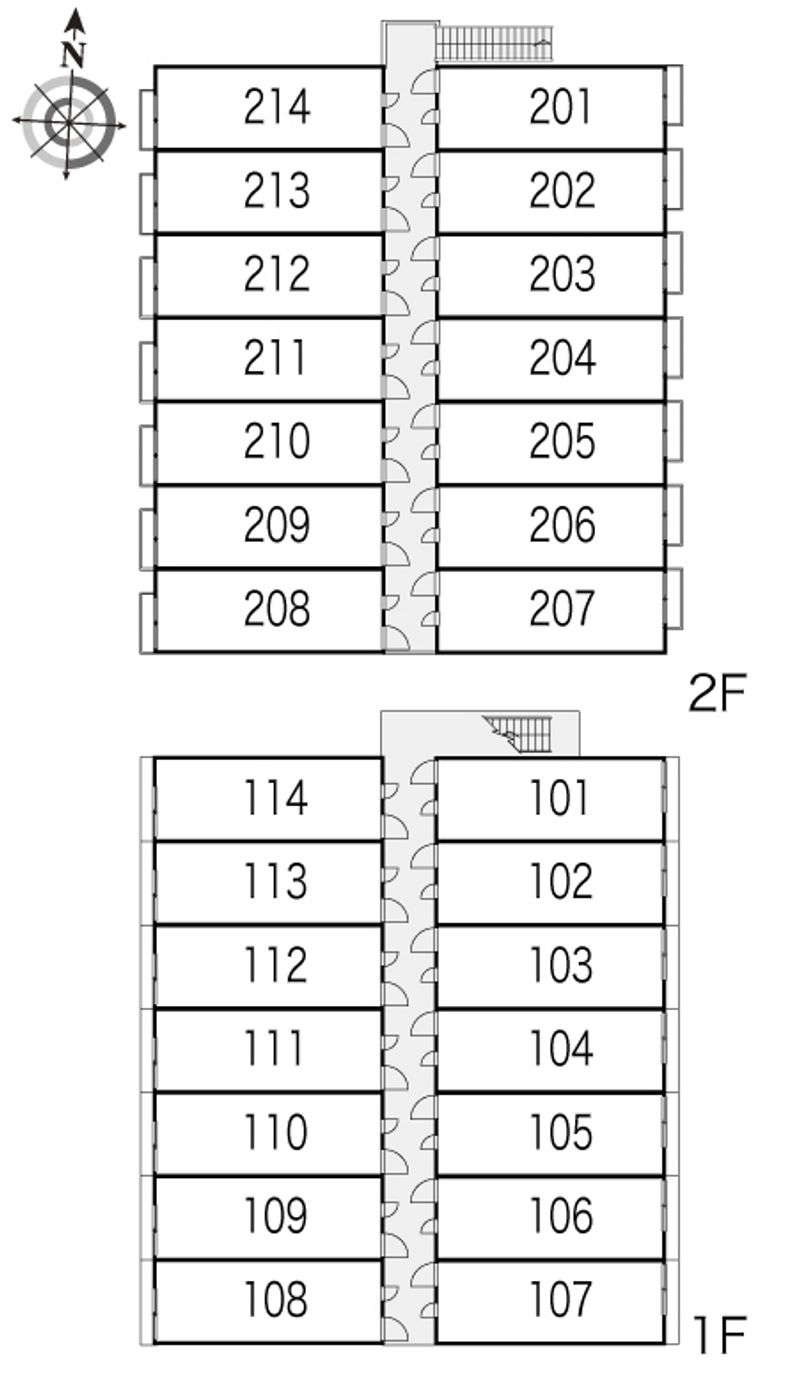 レオパレスエステート 間取配置図