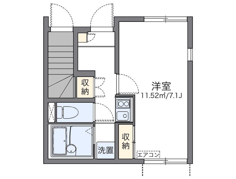 レオネクストみなとまち 間取図