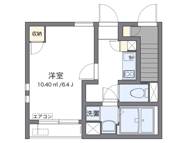 クレイノウエストコート 間取図