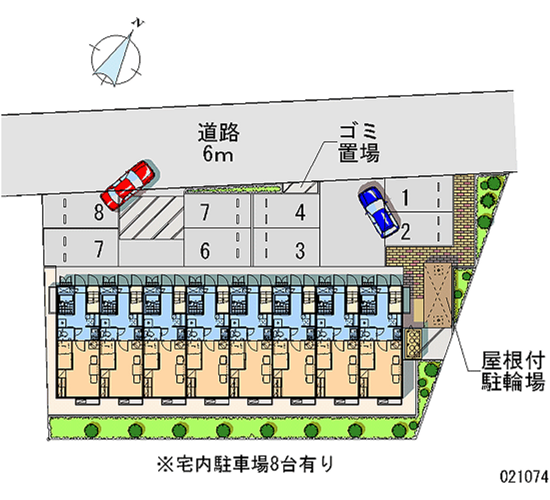 21074 Monthly parking lot