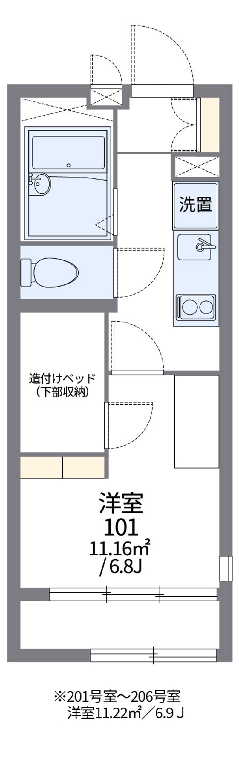 レオパレスエイト 間取図