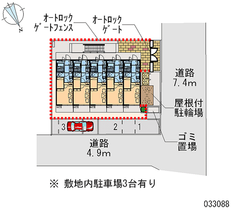 レオパレス本中山 区画図