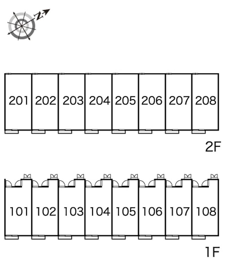 レオパレスはなみずき 間取り配置図