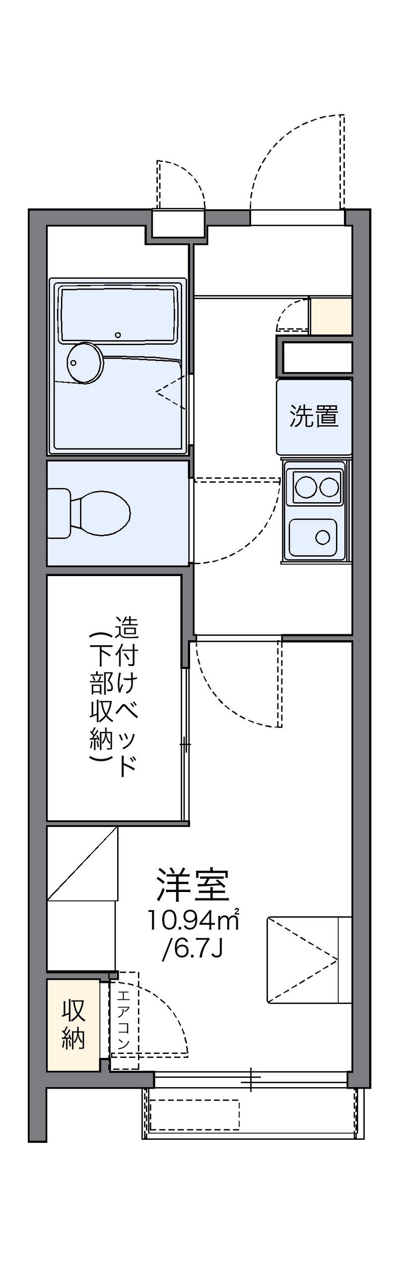 レオパレスセレーヌ新高円寺 間取図