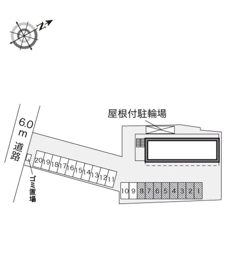 レオパレスドリームⅡ 配置図