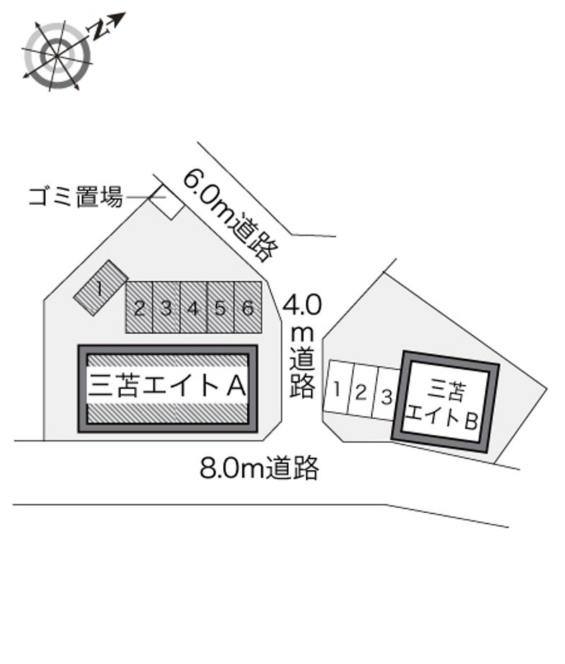 leopalace Mitoma Eight A 布局图