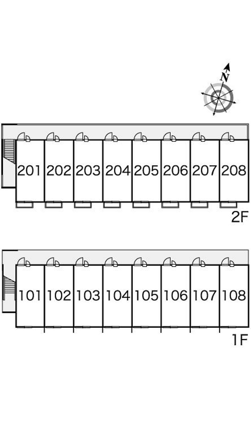 レオパレスアクエリアス 間取配置図