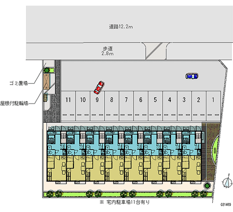 21469 bãi đậu xe hàng tháng