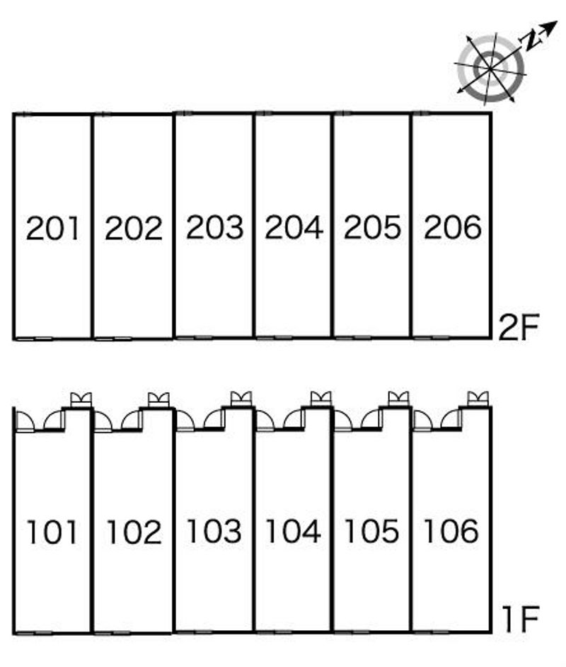 レオパレス嶋 間取配置図