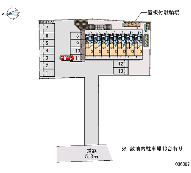 レオパレスヴィクトリア 月極駐車場