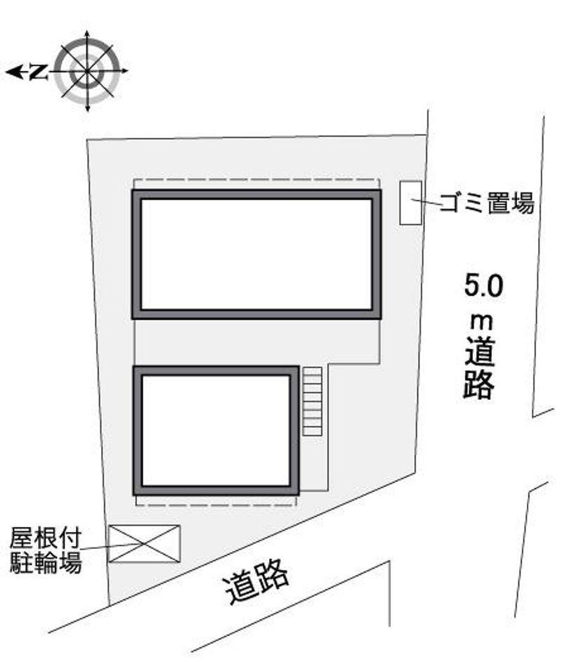 レオパレス美住ハイム 配置図