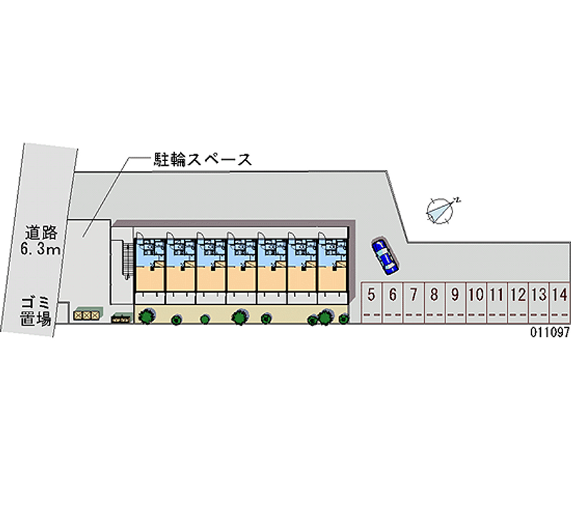 レオパレスメイプルⅢ 月極駐車場