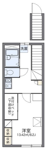 レオパレスＭｓ 間取り図