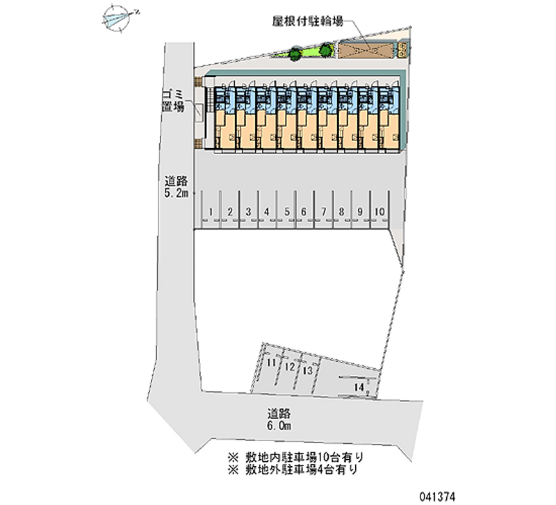 レオパレスはぴねすはうすⅡ 月極駐車場