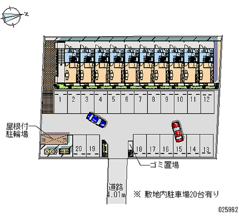 レオパレス弥生 月極駐車場