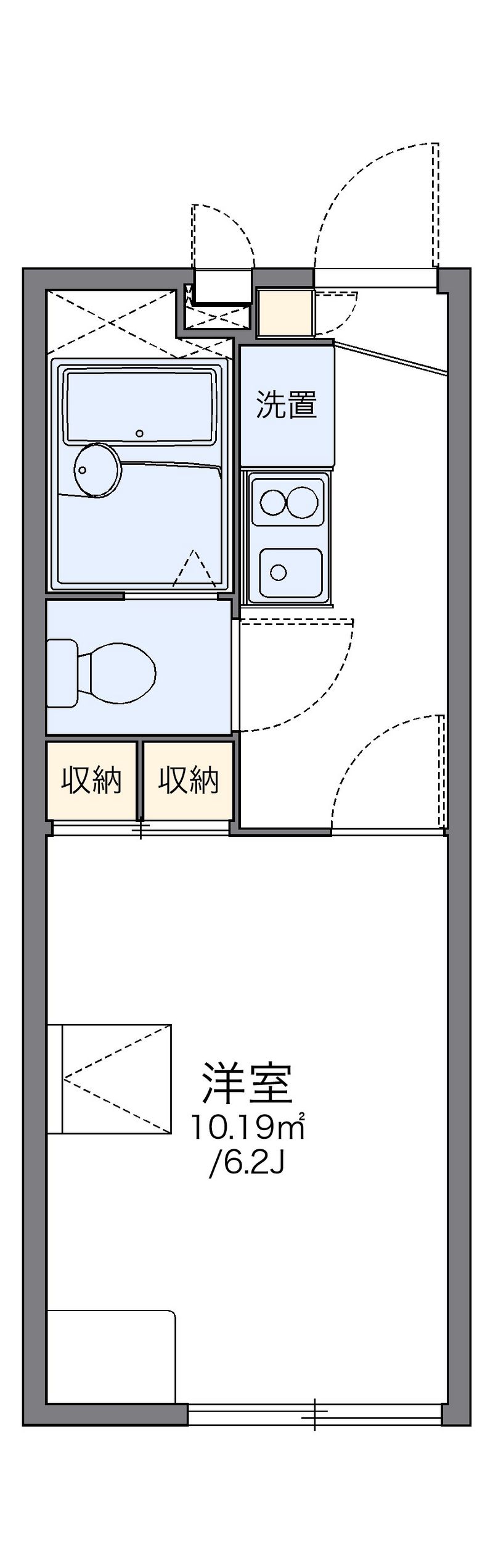 レオパレスベニーレ 間取図