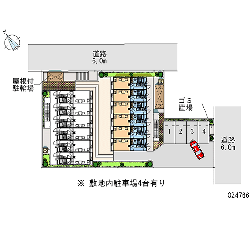 レオパレスＦＵＪＩＭＩ 区画図