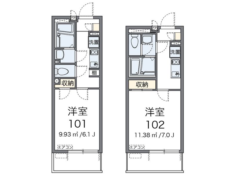 クレイノアクアラグーン 間取図