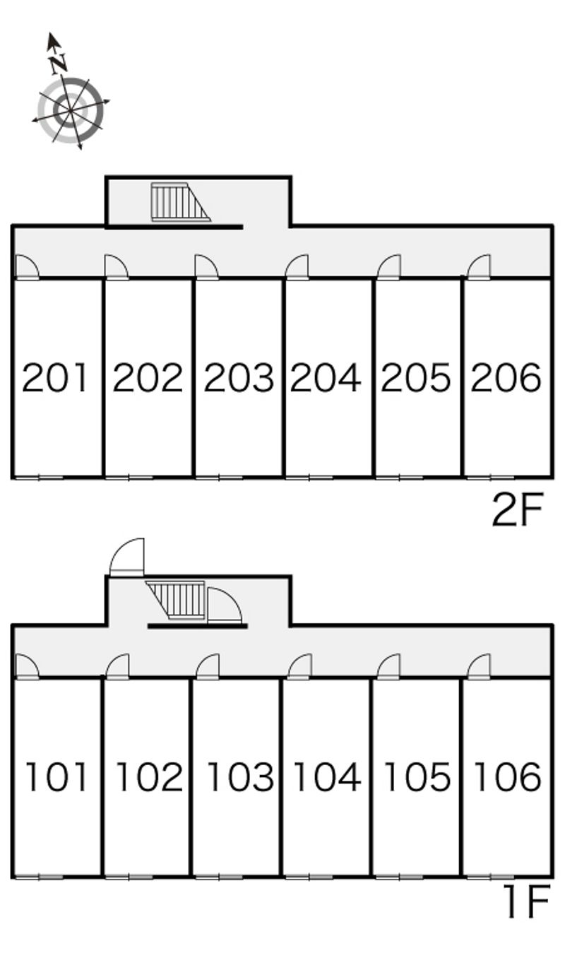レオパレススペースレオ９６Ｂ 間取り配置図
